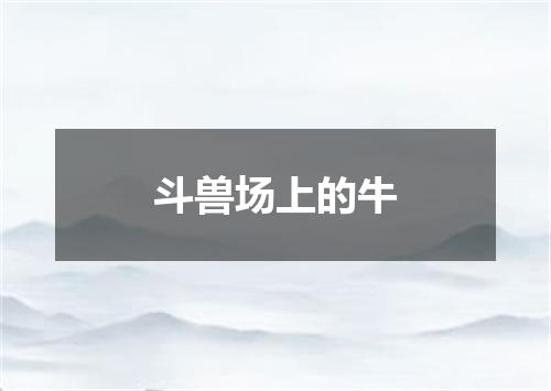 斗兽场上的牛