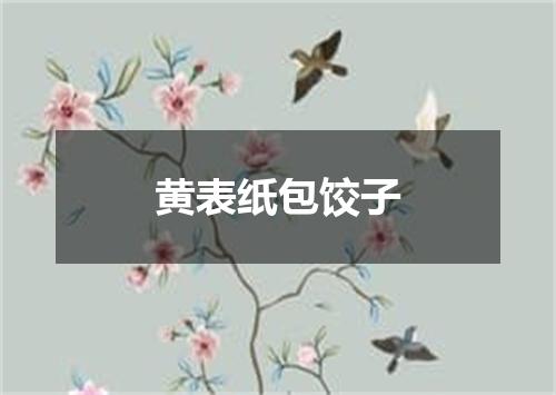 黄表纸包饺子
