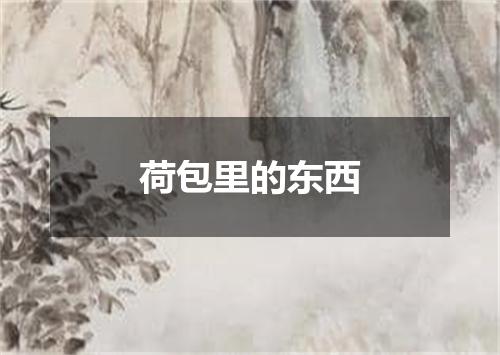 荷包里的东西