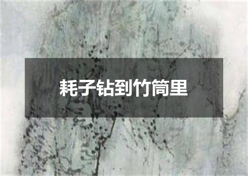 耗子钻到竹筒里