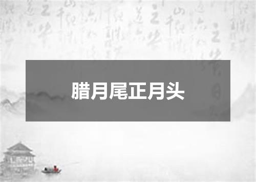 腊月尾正月头