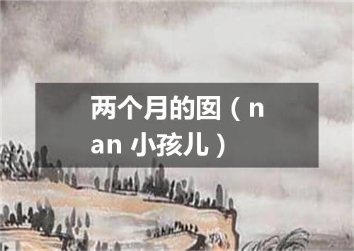 两个月的囡（nan 小孩儿）