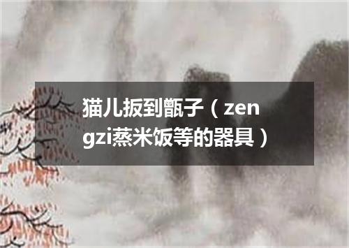 猫儿扳到甑子（zen gzi蒸米饭等的器具）
