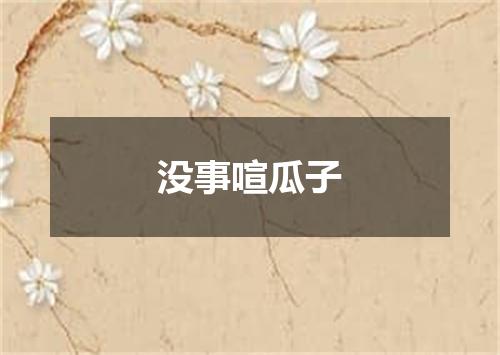 没事喧瓜子