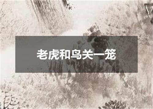 老虎和鸟关一笼
