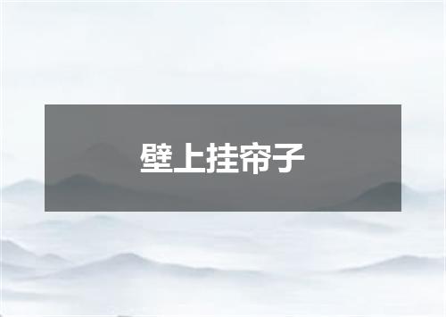 壁上挂帘子