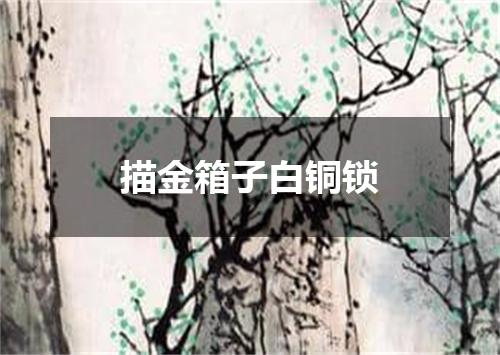 描金箱子白铜锁