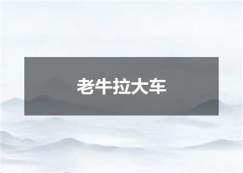 老牛拉大车