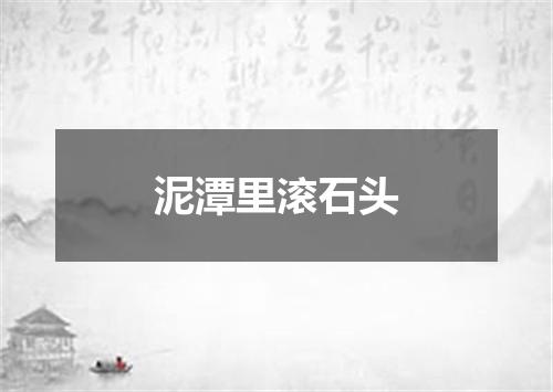 泥潭里滚石头