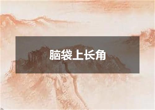 脑袋上长角