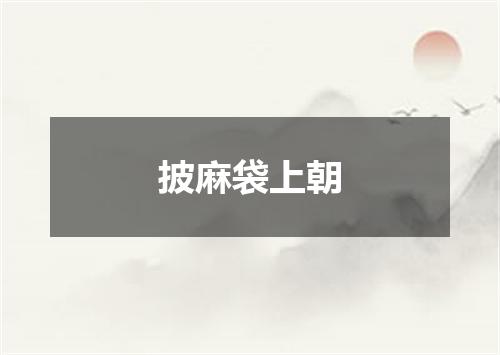 披麻袋上朝