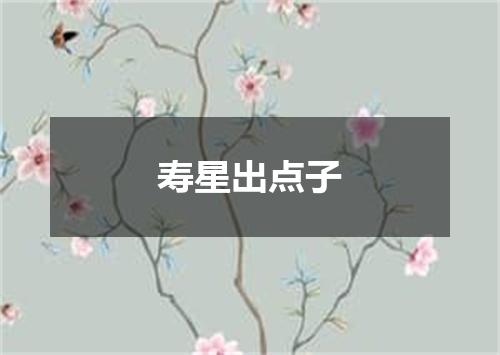 寿星出点子
