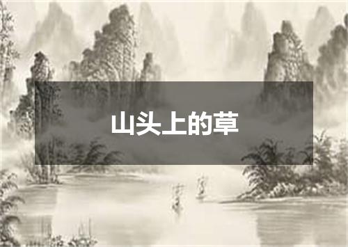 山头上的草