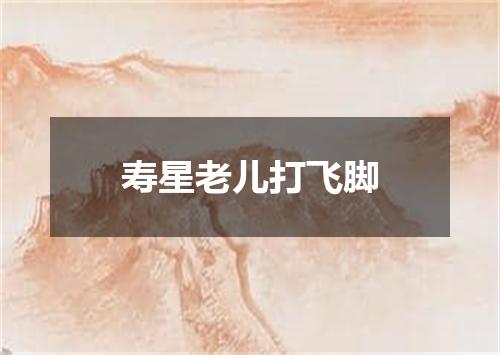 寿星老儿打飞脚