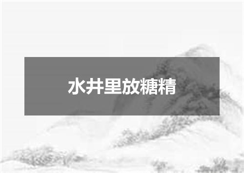 水井里放糖精