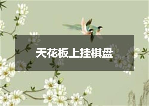 天花板上挂棋盘