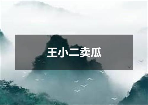 王小二卖瓜