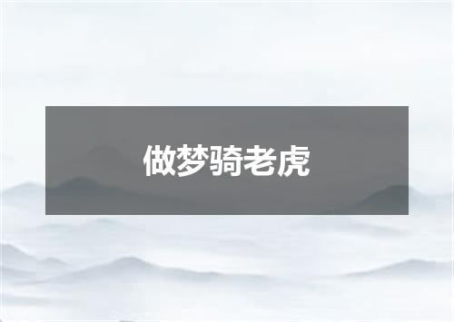 做梦骑老虎