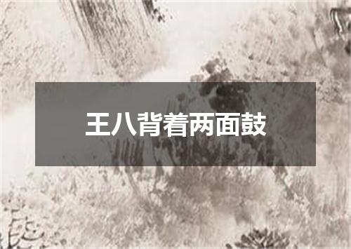 王八背着两面鼓