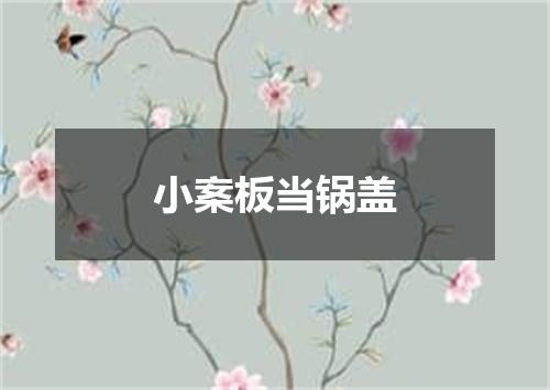 小案板当锅盖
