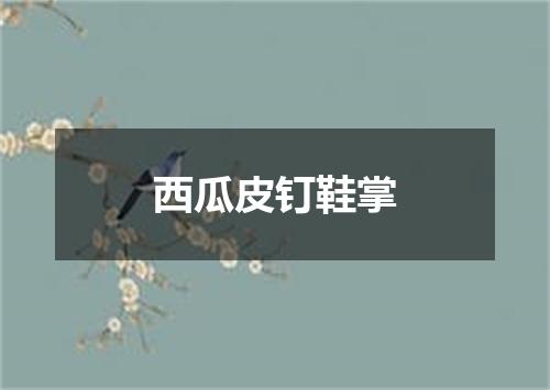 西瓜皮钉鞋掌