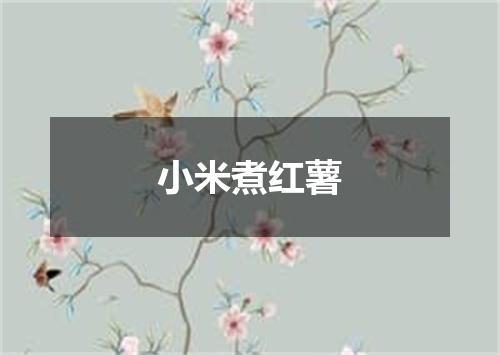 小米煮红薯