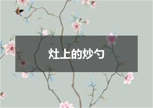 灶上的炒勺
