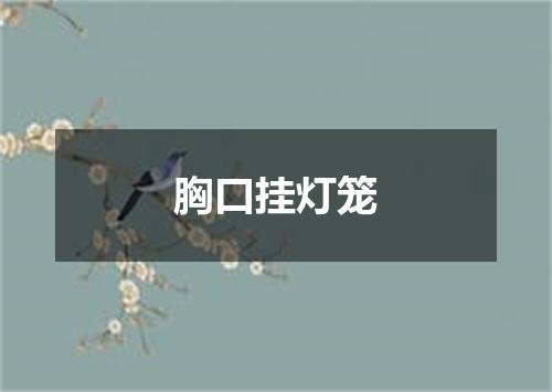 胸口挂灯笼