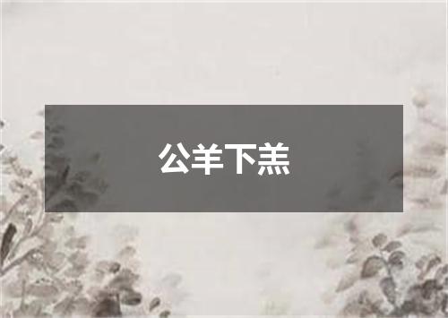 公羊下羔