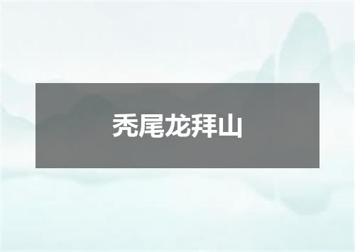 秃尾龙拜山