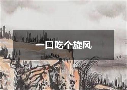 一口吃个旋风