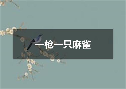 一枪一只麻雀