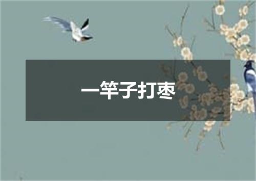 一竿子打枣
