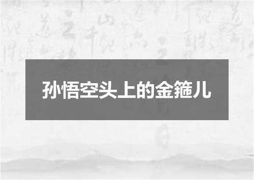 孙悟空头上的金箍儿
