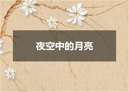 夜空中的月亮