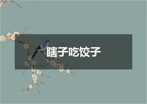瞎子吃饺子