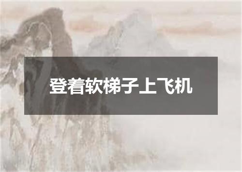登着软梯子上飞机