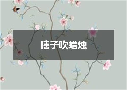 瞎子吹蜡烛