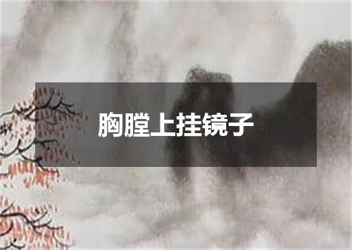 胸膛上挂镜子