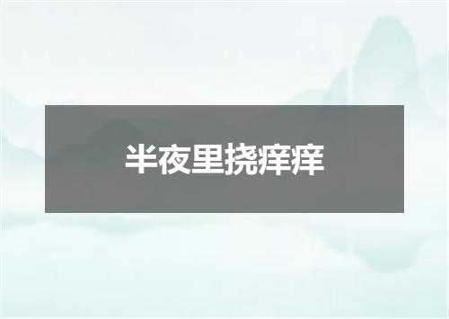 半夜里挠痒痒