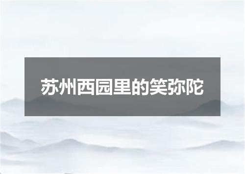 苏州西园里的笑弥陀