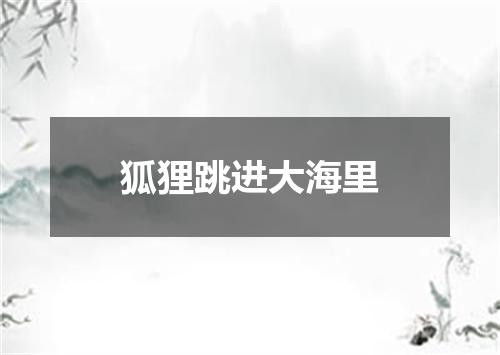 狐狸跳进大海里