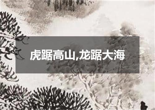 虎踞高山,龙踞大海