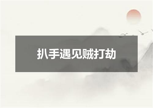 扒手遇见贼打劫
