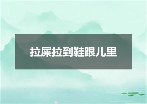 拉屎拉到鞋跟儿里