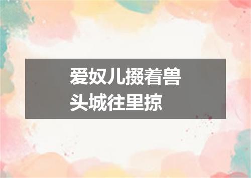 爱奴儿掇着兽头城往里掠