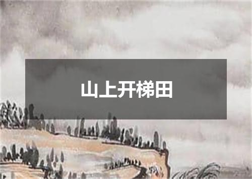 山上开梯田