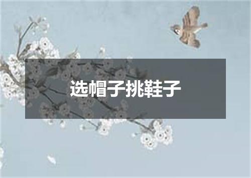 选帽子挑鞋子