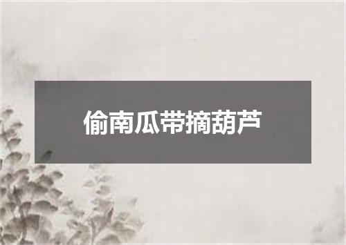 偷南瓜带摘葫芦
