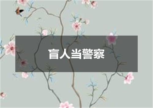 盲人当警察